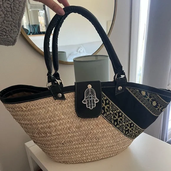 Woven Straw Tote - Picture 7 of 9